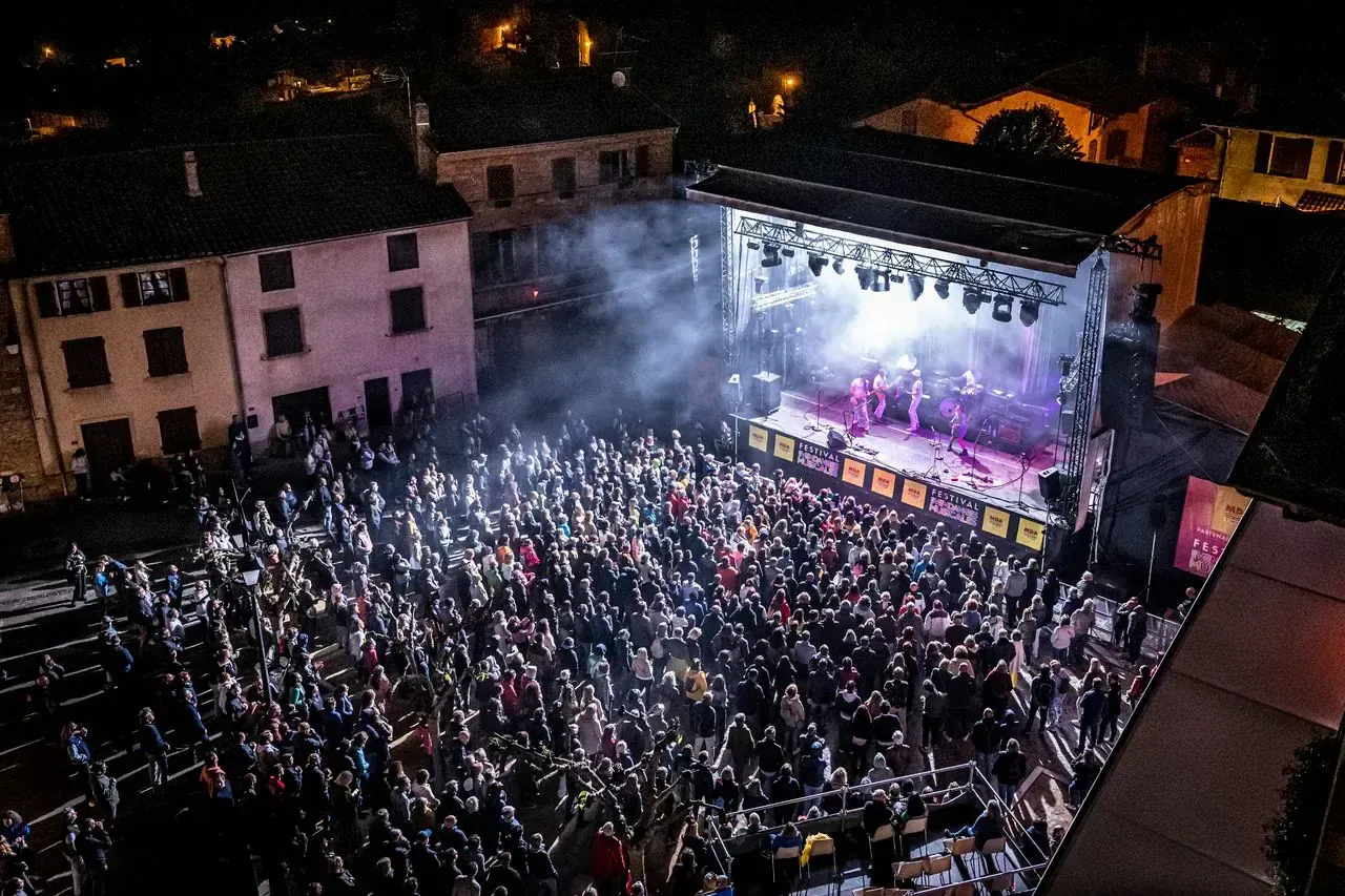 Festival Les Vendanges Musicales — foule, site et équipe bénévole